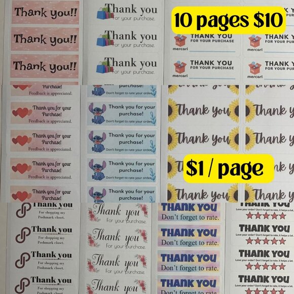 Custom Variety Pack Other - 10 mixed sticker pages only $10